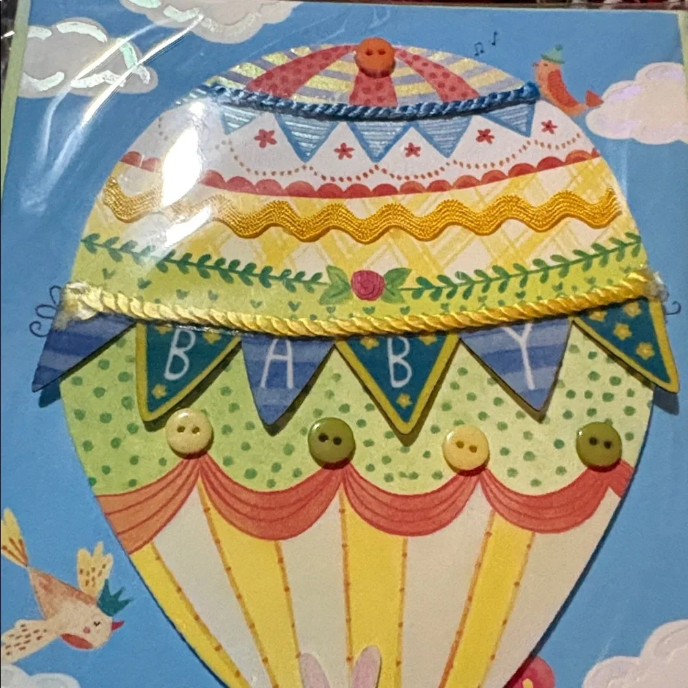 🆕American Greetings-Papersong 3D Baby Shower Card